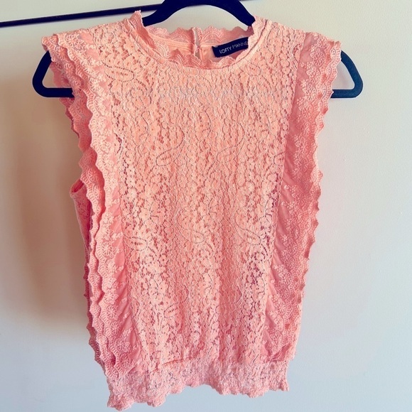 Tops - LOFTY MANNER Lace Sleeveless Top Size XS